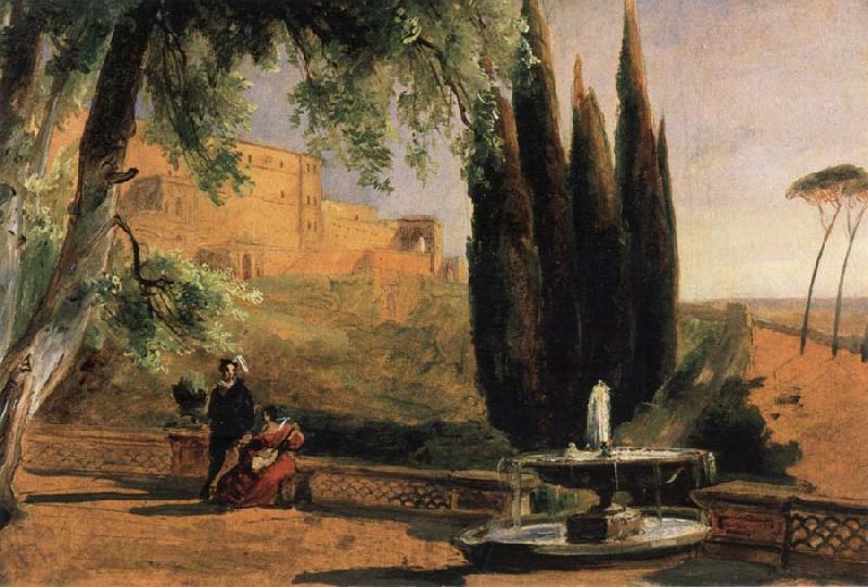 Carl Blechen Park Terrace at Villa d-Este France oil painting art